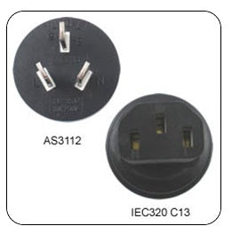 Australian Plug to IEC C13 Adaptor